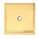 A611-14 PB - 1-1/4" Square Backplate - Polished Brass
