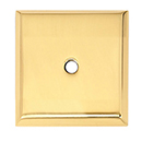 A611-14 PB - 1-1/4" Square Backplate - Polished Brass