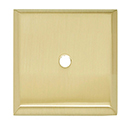 A611-14 SB - 1-1/4" Square Backplate - Satin Brass