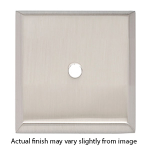 A611-14 SN - 1-1/4" Square Backplate - Satin Nickel