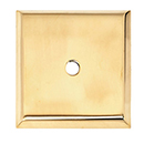A611-14 PB/NL - 1-1/4" Square Backplate - Unlacquered Brass