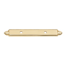 A1457-3 PB/NL - Bella - Backplate for 3" Pull - Unlacquered Brass