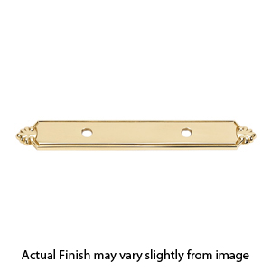 A1458-35 PB/NL - Bella - Backplate for 3.5" Pull - Unlacquered Brass