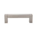 A420-35 SN - Block - 3.5" Cabinet Pull - Satin Nickel