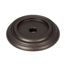 A616-38 - Charlie's - 1.5" Knob Backplate - Chocolate Bronze