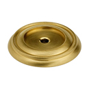 A616-14 - Charlie's - 1.25" Knob Backplate - Satin Brass