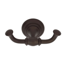 A6784 - Charlie's - Double Robe Hook - Chocolate Bronze