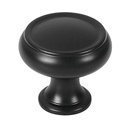 A626-14 - Charlie's - 1.25" Round Knob - Matte Black