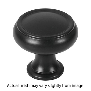 A626-38 - Charlie's - 1.5" Round Knob - Matte Black