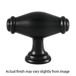 A626 - Charlie's - 1.75" Oval Knob - Matte Black