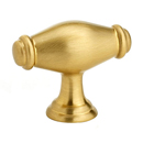 A626 - Charlie's - 1.75" Oval Knob - Satin Brass