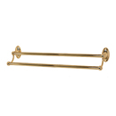 A8025-24 PA - Classic Traditional - 24" Double Towel Bar - Polished Antique
