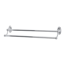 A8025-24 PC - Classic Traditional - 24" Double Towel Bar - Polished Chrome