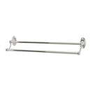 A8025-24 PN - Classic Traditional - 24" Double Towel Bar - Polished Nickel