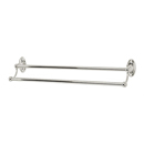 A8025-24 PN - Classic Traditional - 24" Double Towel Bar - Polished Nickel