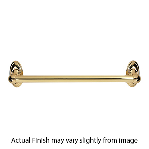 A8022-18 PB/NL - Classic Traditional - 18" x 1" Grab Bar - Unlacquered Brass