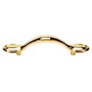 A1566-3 PB - Classic Traditional - 3" Cabinet Pull - Polished Brass
