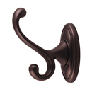 A8099 CHBRZ - Classic Traditional - Double Robe Hook - Chocolate Bronze