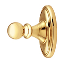 A8080 PB/NL - Classic Traditional - Robe Hook - Unlacquered Brass