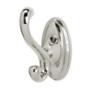 A8099 PN - Classic Traditional - Double Robe Hook - Polished Nickel