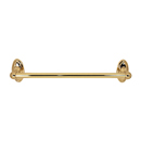 A8020-12 PB - Classic Traditional - 12" Towel Bar - Polished Brass