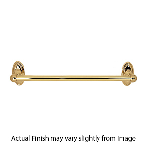 A8020-24 PB/NL - Classic Traditional - 24" Towel Bar - Unlacquered Brass