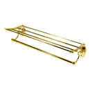 A8026-24 PB/NL - Classic Traditional - 24" Towel Rack - Unlacquered Brass