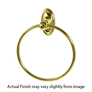 A8040 PB/NL - Classic Traditional - Towel Ring - Unlacquered Brass