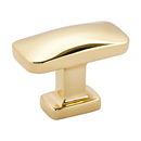 A252-1 - Cloud - 1" Cabinet Knob - Polished Brass