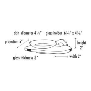 A8330 MB - Contemporary I - Soap Dish & Holder - Matte Black