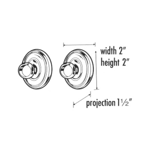 72" Shower Rod - Contemporary Round - Satin Brass
