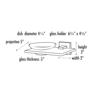 A8430 MB - Contemporary II - Soap Dish & Holder - Matte Black