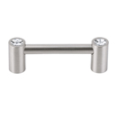 C715-3 SN - Contemporary Crystal I - 3" Cabinet Pull - Satin Nickel