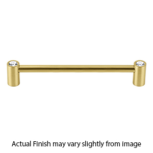 CD715-18 SB - Contemporary Crystal I - 18" Appliance Pull - Satin Brass