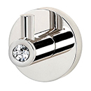 C8380 PN - Crystal Contemporary I - Robe Hook - Polished Nickel