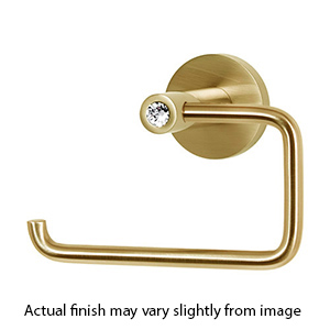 C8366 SB - Crystal Contemporary I - Euro Tissue Holder - Satin Brass