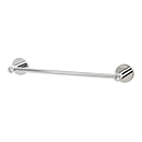 C8320-12 PN - Crystal Contemporary I - 12" Towel Bar - Polished Nickel