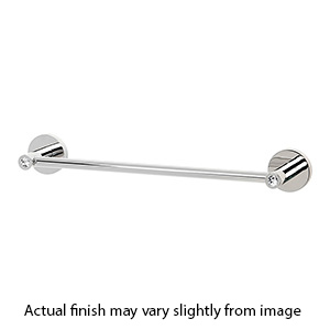 C8320-18 PN - Crystal Contemporary I - 18" Towel Bar - Polished Nickel
