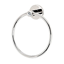 C8340 PN - Crystal Contemporary I - Towel Ring - Polished Nickel