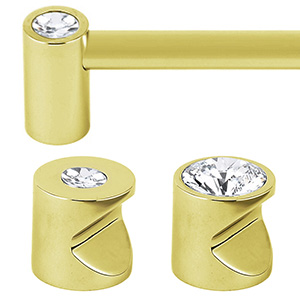 Contemporary Crystal I - Unlacquered Brass