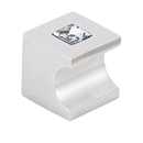 C853-1 PN - Contemporary Crystal II - 1" Square Knob - Polished Nickel