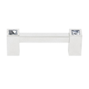 C718-3 PN - Contemporary Crystal II - 3" Cabinet Pull - Polished Nickel