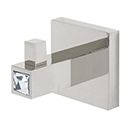 C8480 PN - Crystal Contemporary II - Robe Hook - Polished Nickel