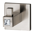 C8480 SN - Crystal Contemporary II - Robe Hook - Satin Nickel