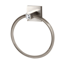 C8440 SN - Crystal Contemporary II - Towel Ring - Satin Nickel