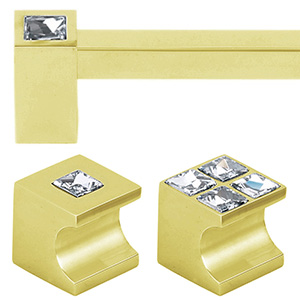 Contemporary Crystal II - Unlacquered Brass