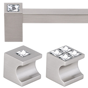 Contemporary Crystal II - Satin Nickel