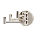 A8385 PN - Contemporary I - Swivel Robe Hook - Polished Nickel