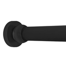 36" Shower Rod - Contemporary Round - Matte Black