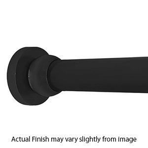 60" Shower Rod - Contemporary Round - Matte Black